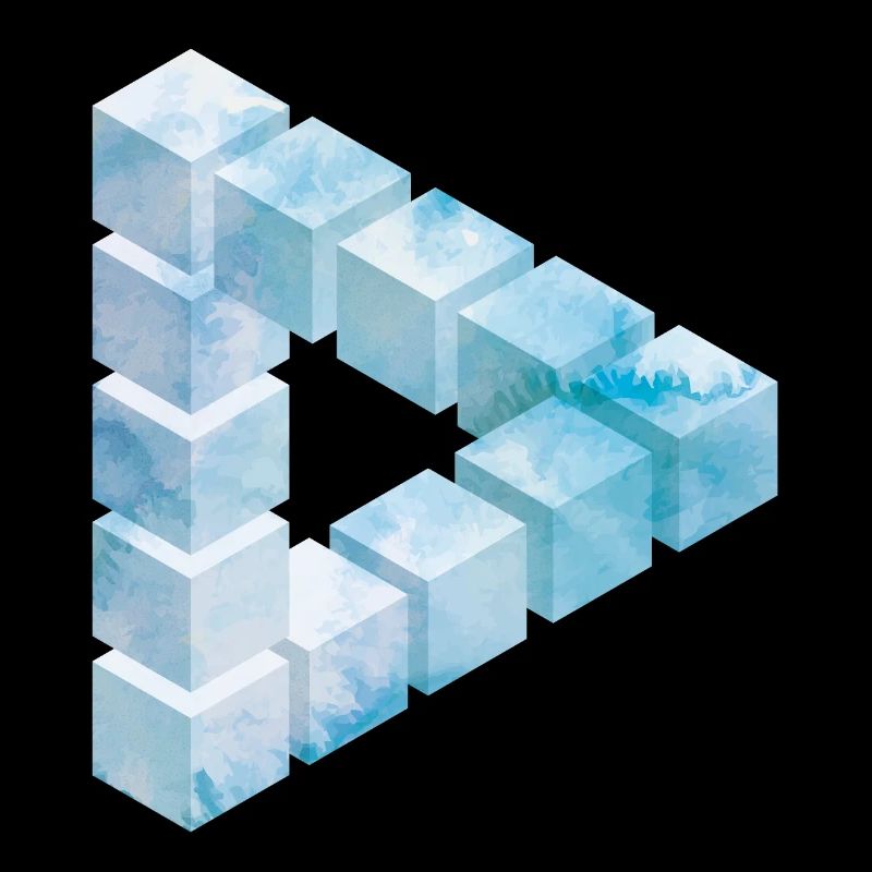 Conception de motif de bloc de glace