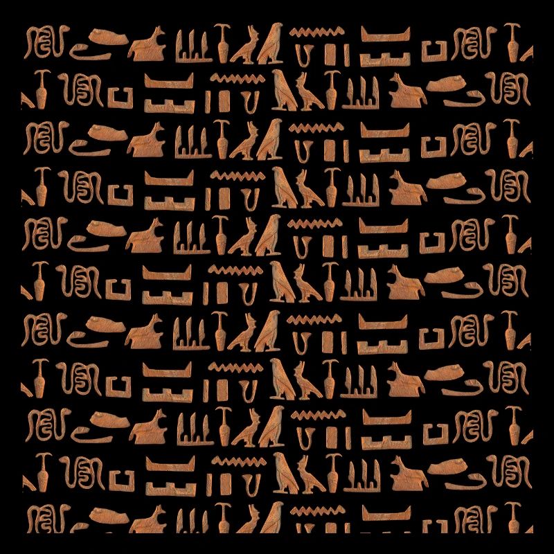 Ancient Egypt, hieroglyphic pattern, gift idea