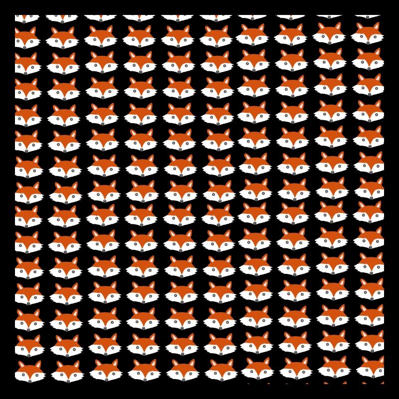 Fuchs Kopf Muster, kindermuster