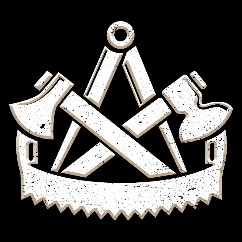 Cool charpentier guilde symbole 3D look grunge