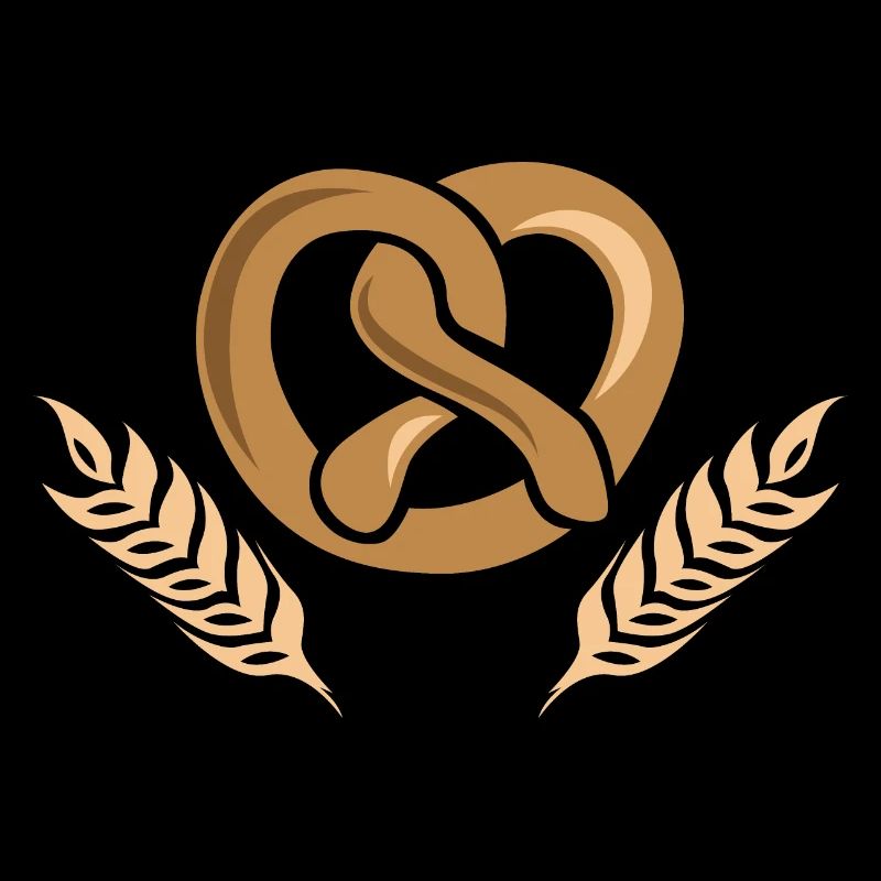 Logo de l’icône de l’icône de blé de céréales Baker Bakery