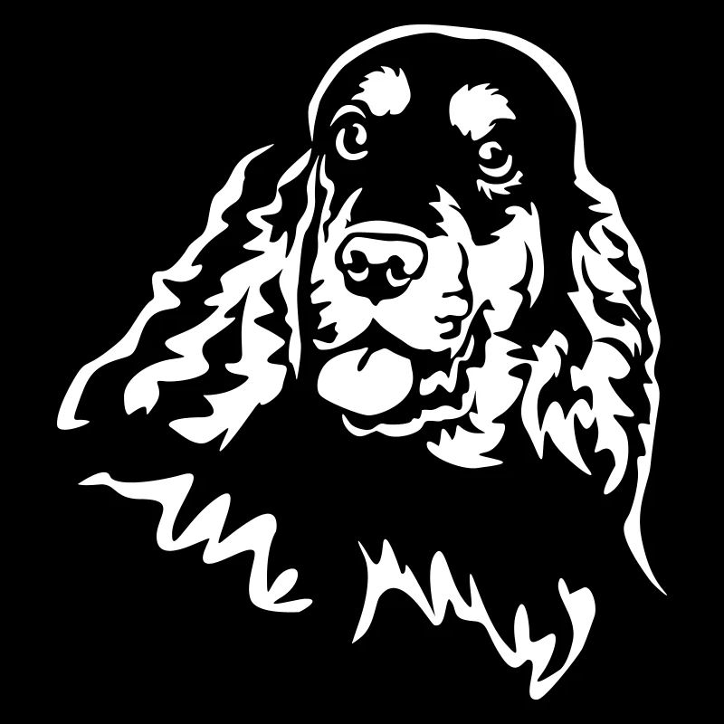 Cocker Spaniel Head « Black Edition »
