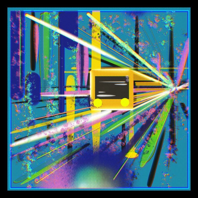 Abstrakte U-Bahn Berlin Graffiti Design