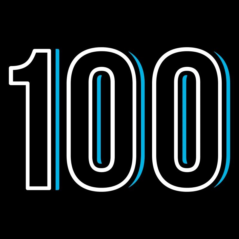 Nummer 100 - Einhundert - Hundert