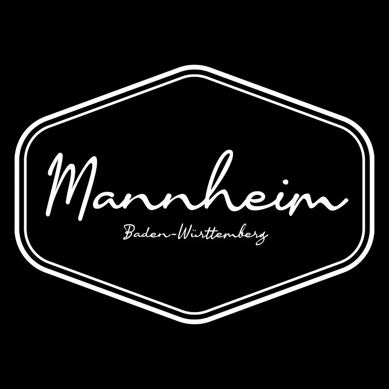 Conception de badge d’écriture manuscrite de Mannheim