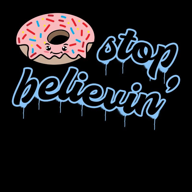 Süßigkeiten Lecker Donut Nachspeise Statement