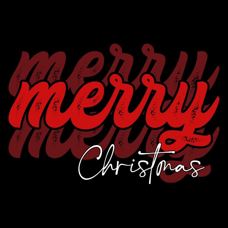 Overlapped Merry Christmas Script