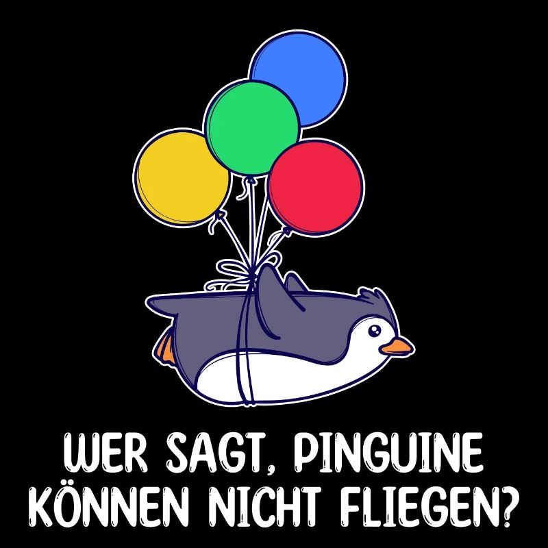 Humorvoll Tier Pinguin Statement Luftballon Vogel