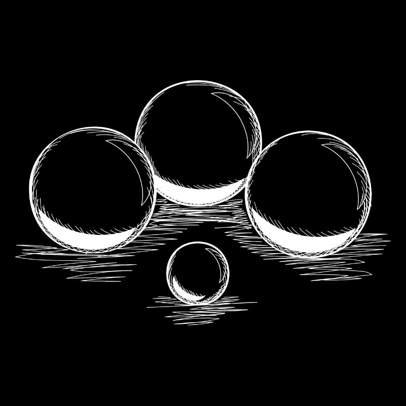 Boules pour pétanque et pétanque