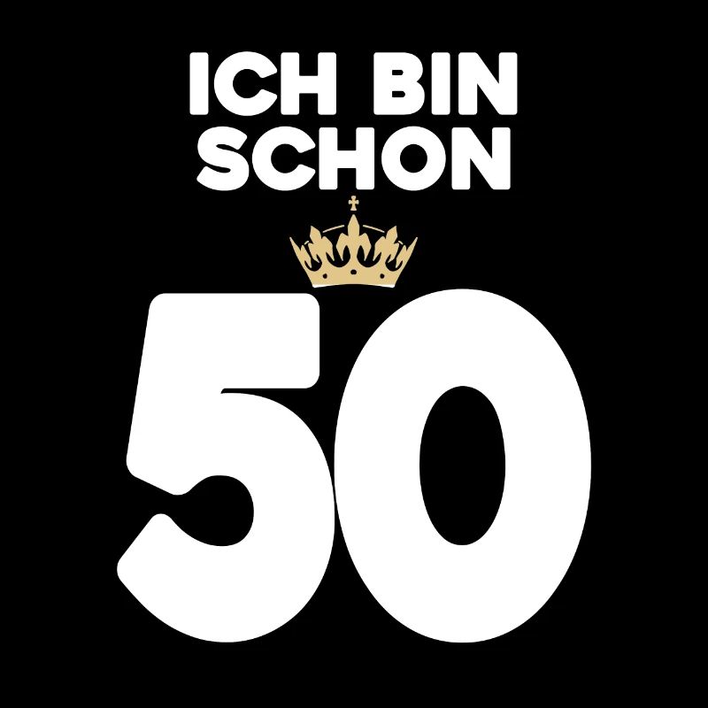 50. Geburtstag Geschenk - 50 Jahre mit Krone