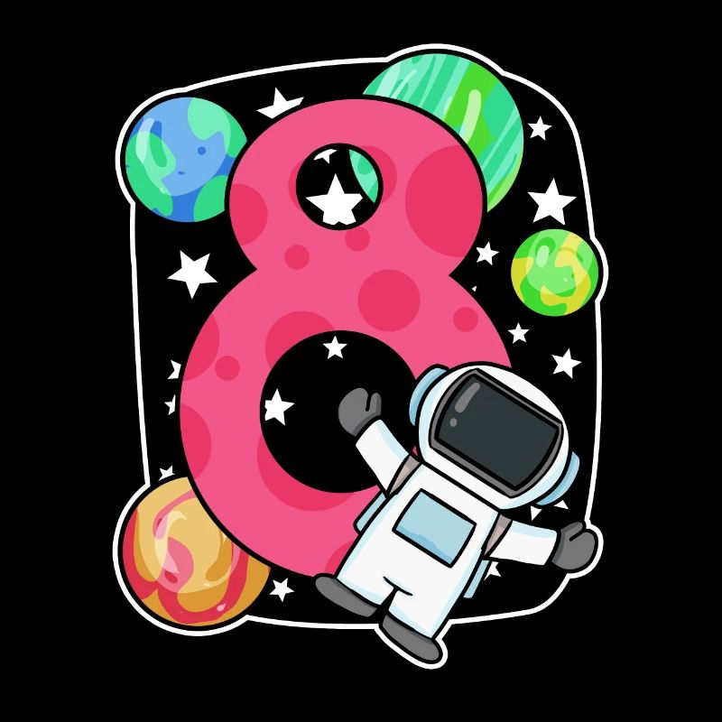 8e anniversaire 8 ans jeune astronaute de l’espace