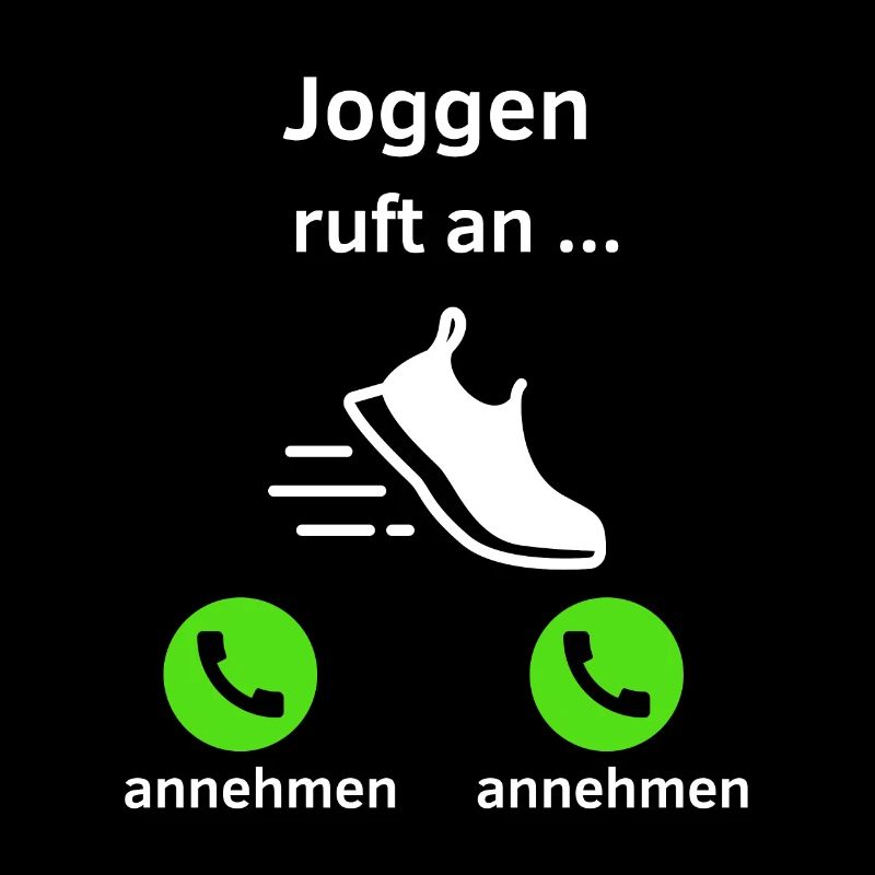 Joggen ruft an - annehmen oder annehmen?