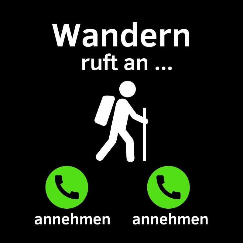 Wandern ruft an - annehmen oder annehmen?