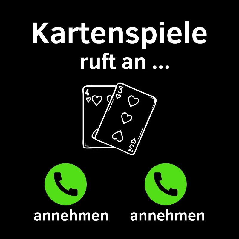Kartenspiele ruft an - annehmen oder annehmen?