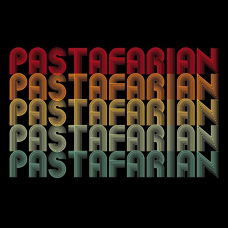 Rainbow Font Stack Pattern