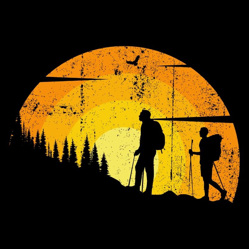 Silhouettes du Sentier du Coucher de Soleil