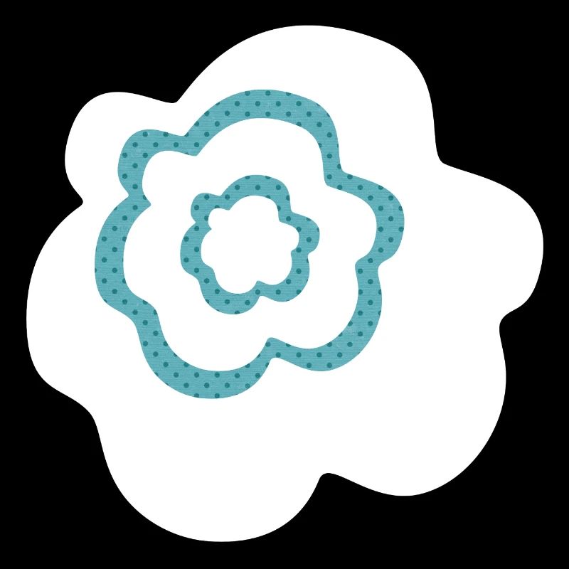 Fleur Blanc Points Décoration Scandinave