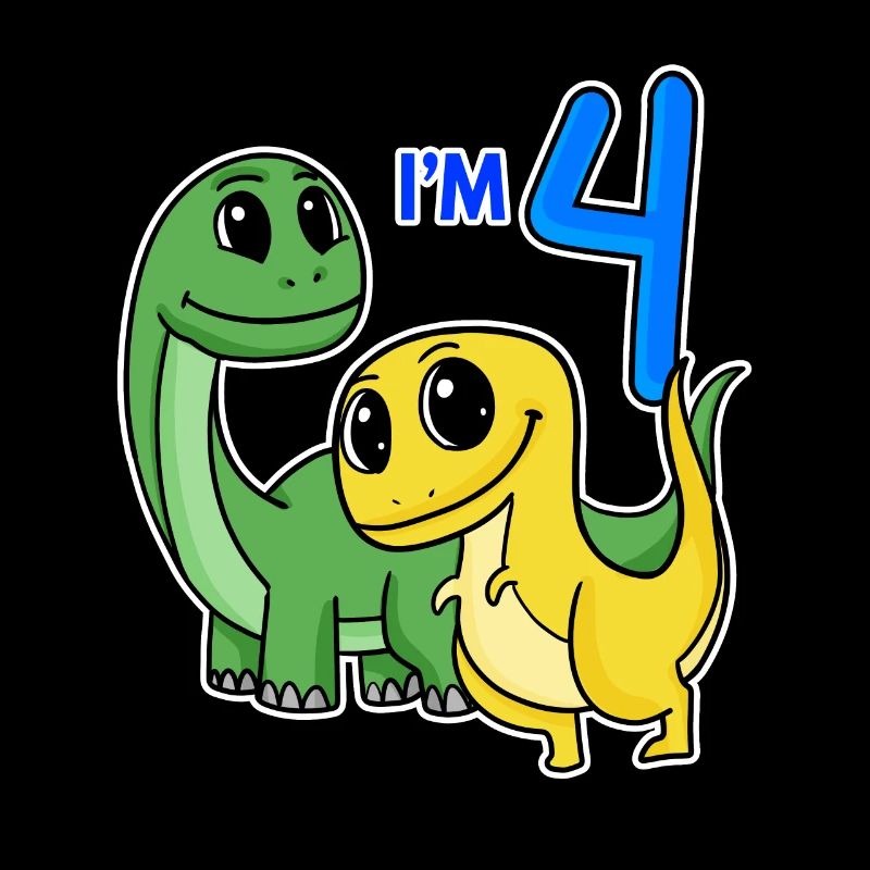4 ans - Dinosaure de 4e anniversaire