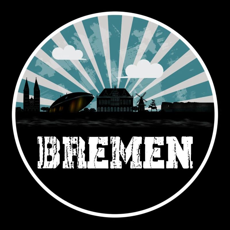 Bremen Skyline Blue Hour