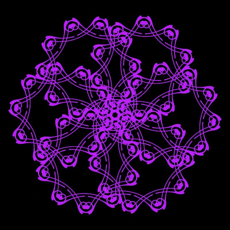 Random patterns circled