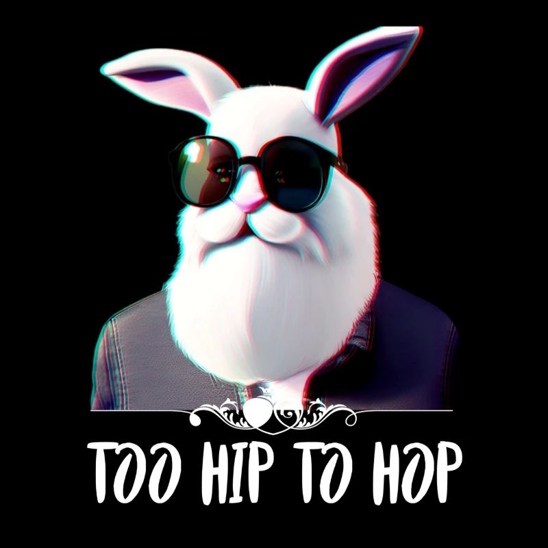 Lapin hipster cool trop branché pour hop