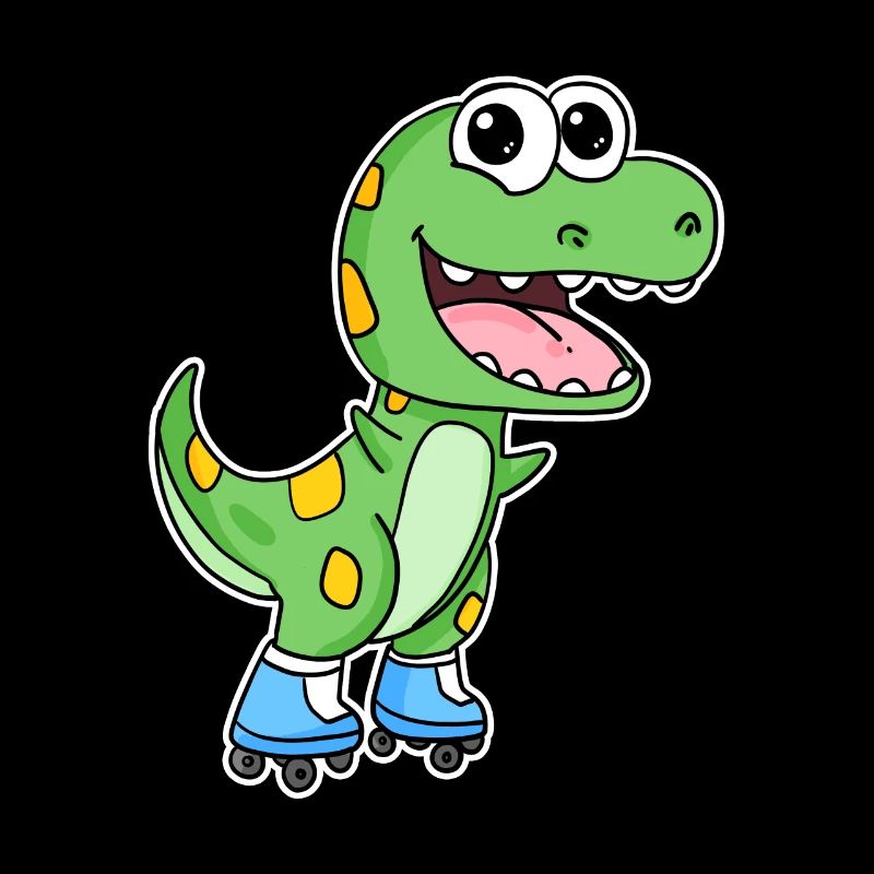Dinosaurier Skating