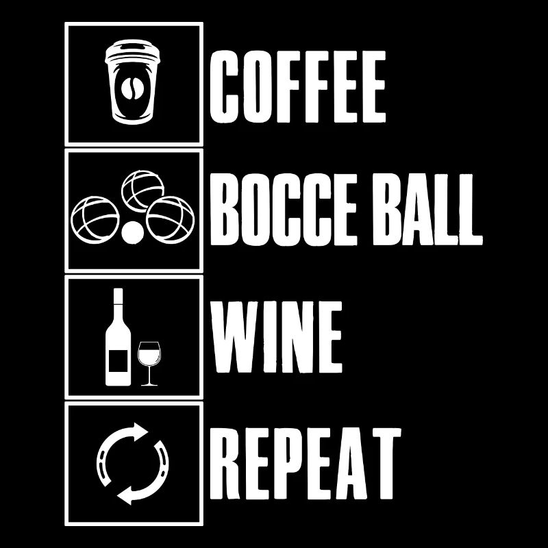 Bocce Saying Bocce Ball avec Jack Bocci Game Bocce