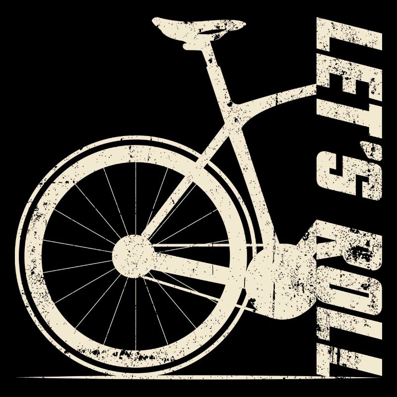 Silhouette rétro de vélo