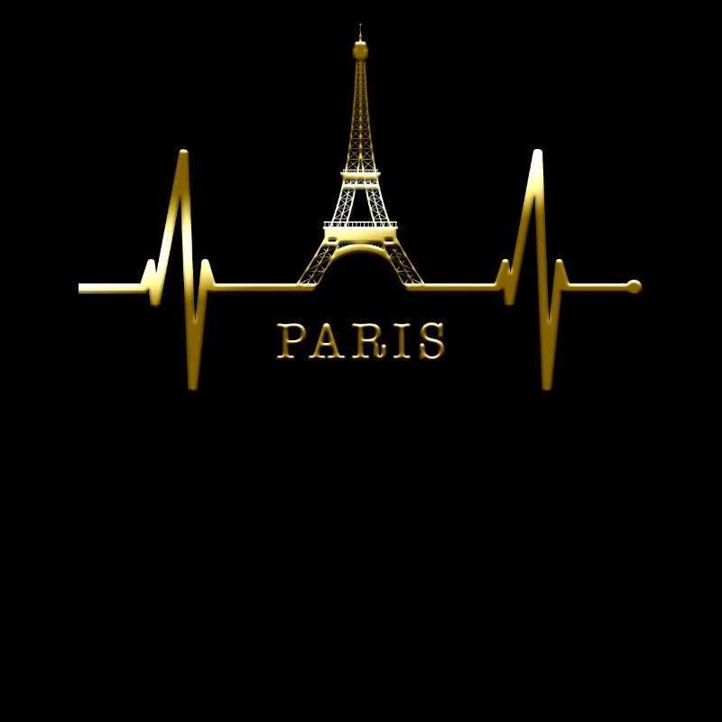 Paris Skyline Herzschlag Eiffelturm Frankreich