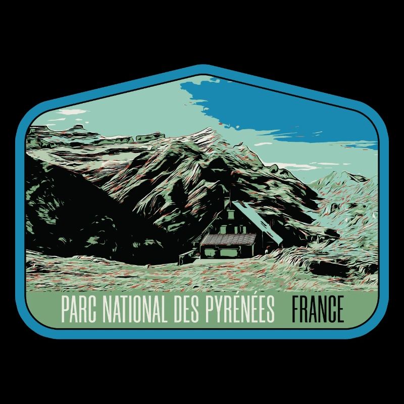 Écusson Paysage Pyrénées : Nature Authentique