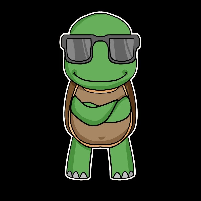 Turtle with glasses