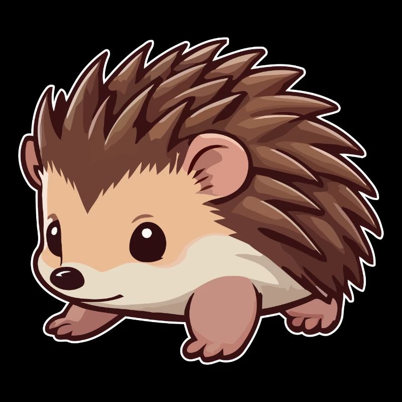 Cute hedgehog animal