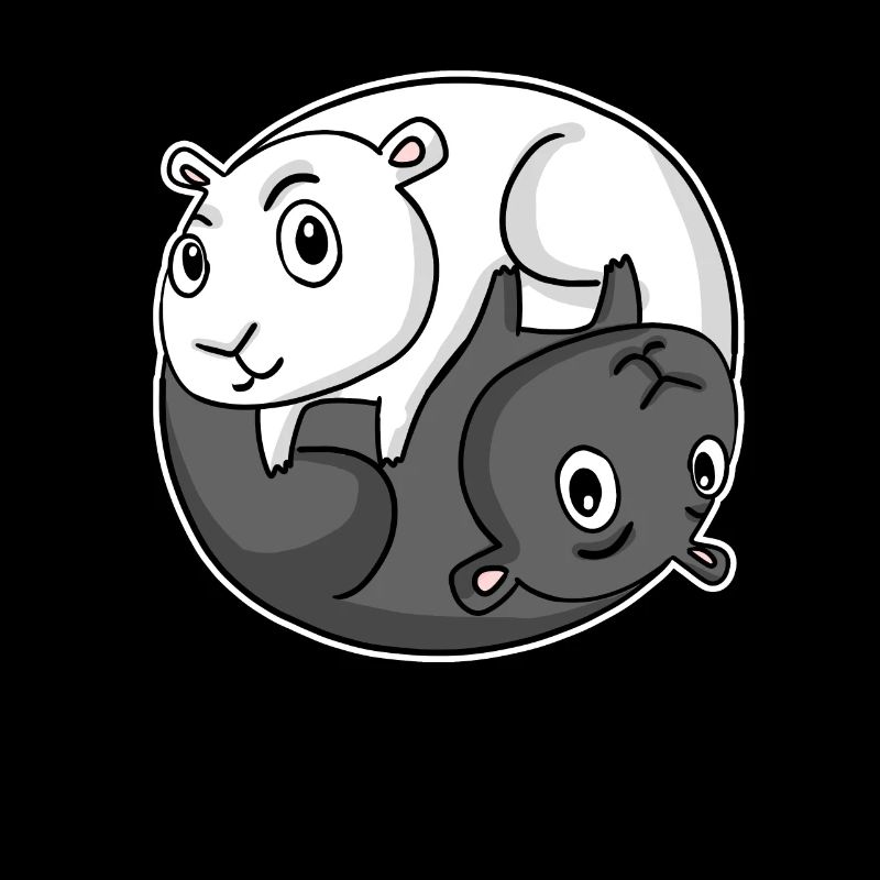 Cochon d’Inde Yin Yang Cochon d’Inde