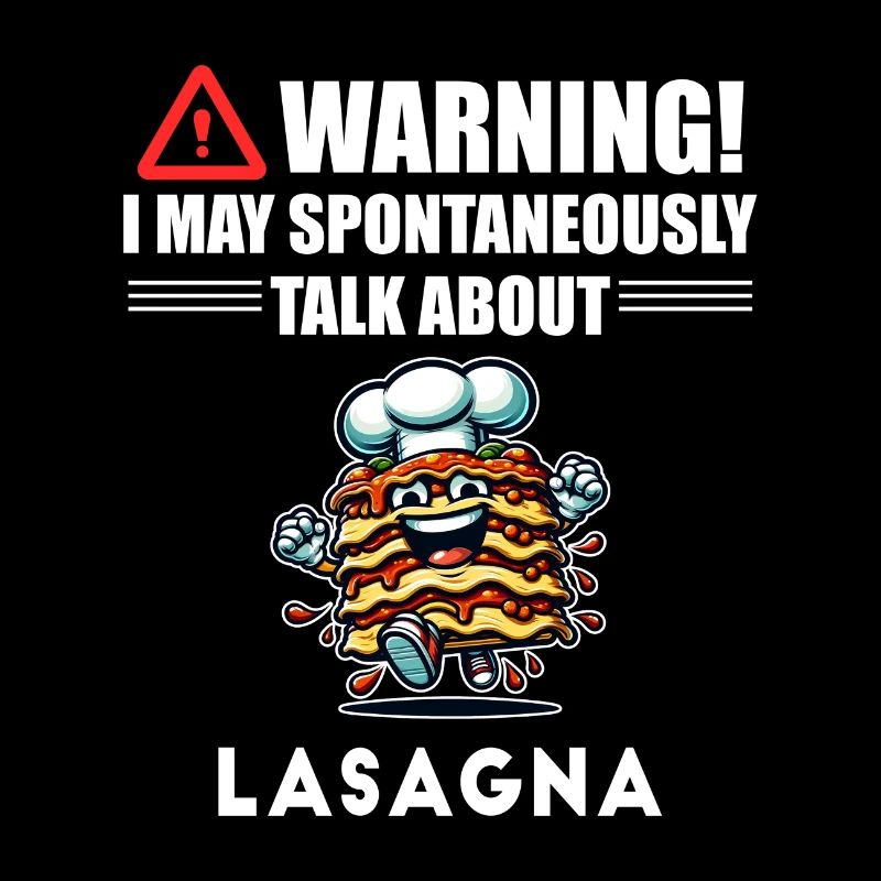 Warning! I could talk about lasagna spontaneously
