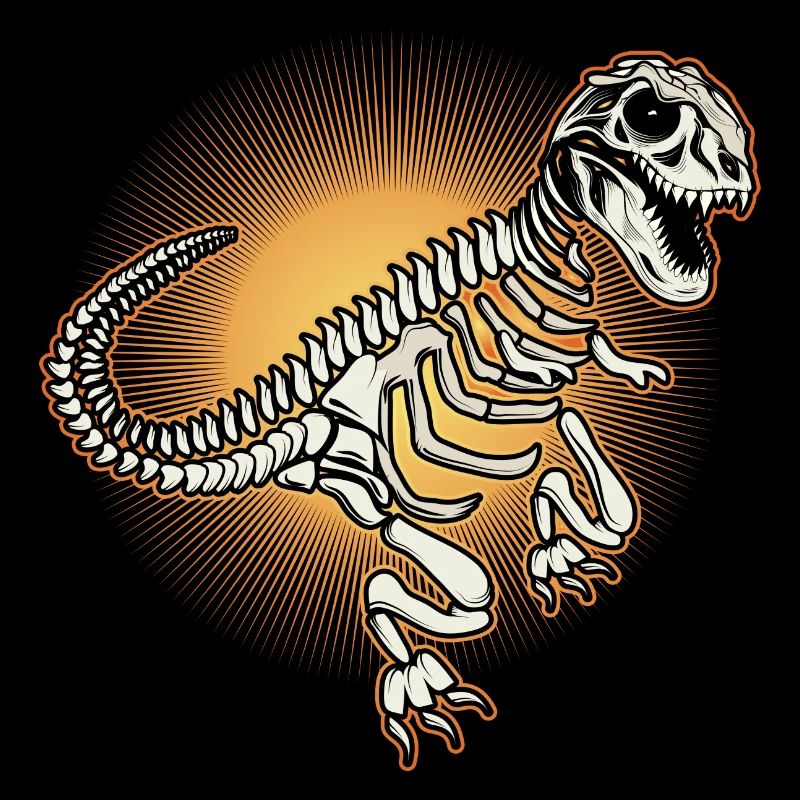 Radiant Dinosaur Skeleton Tyrannosaurus Rex