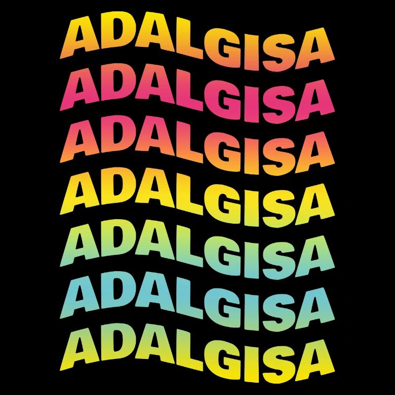 Adalgisa tshirt texte vague effet t-shirt-