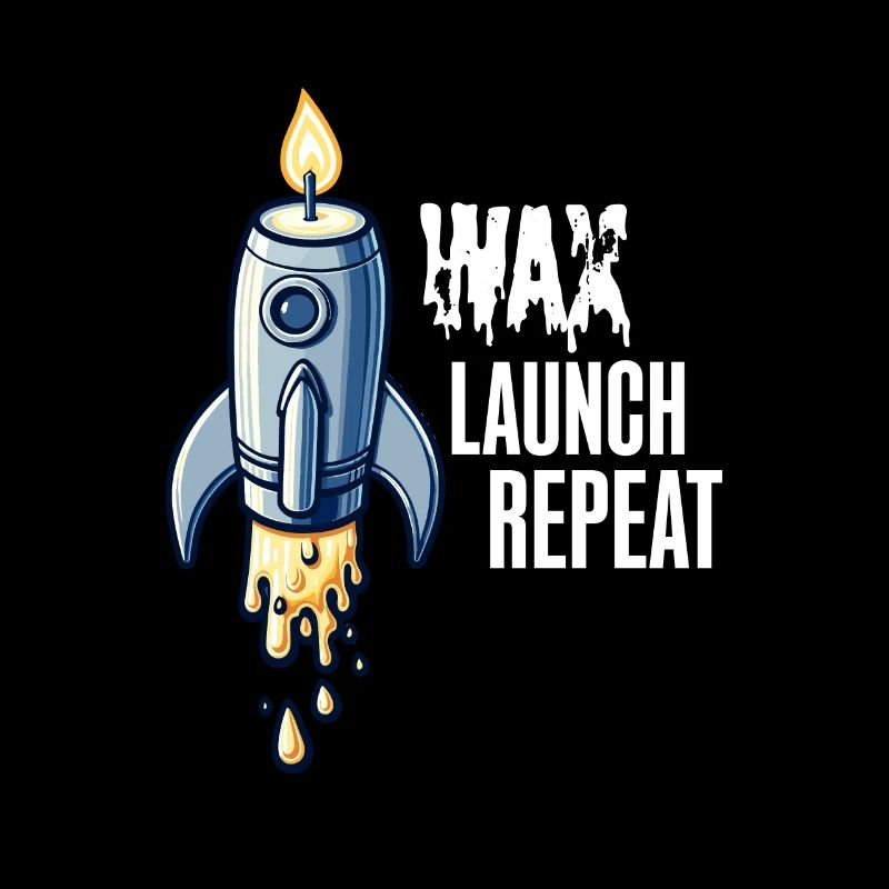 WAX Launch Repeat – Fun Rocket Candle Design