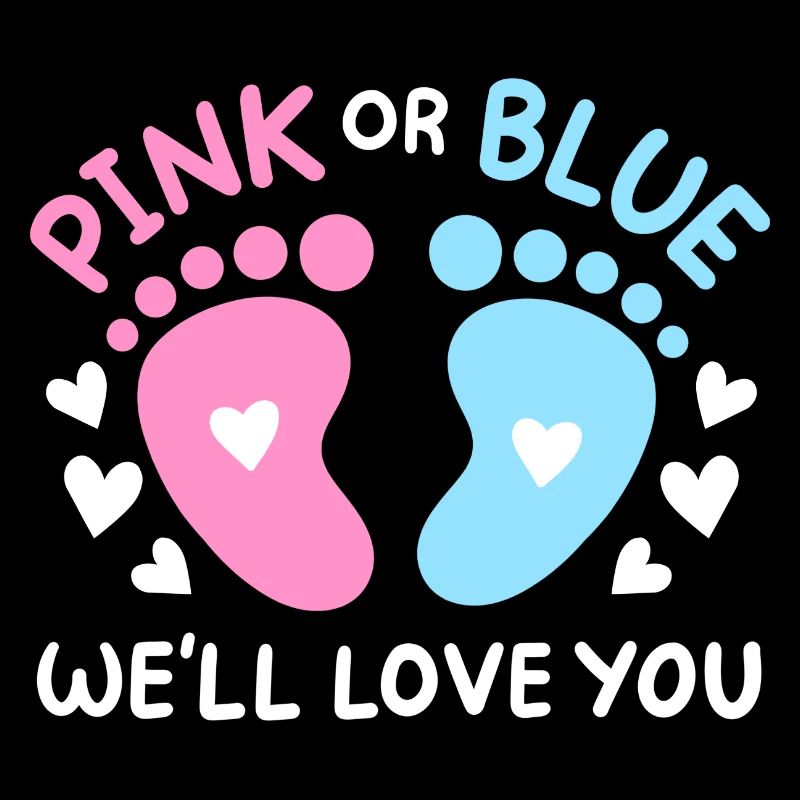 Passend Pink oder Blaue Gender Reveal Party