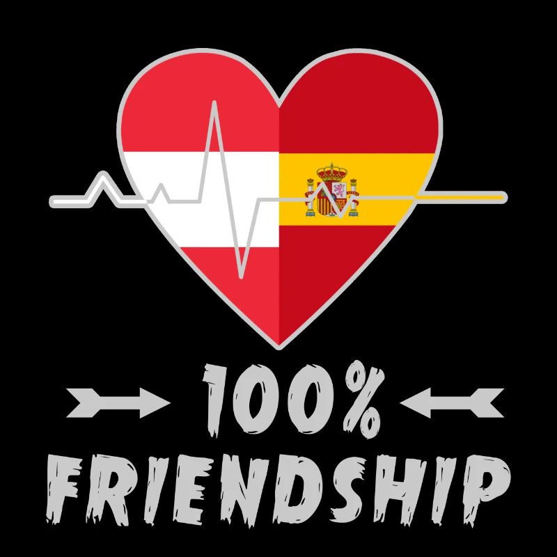 Austria and Spain 100% friendship