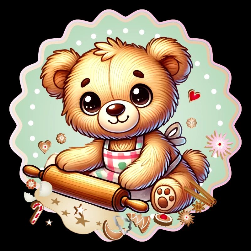 Cuisson de Noël Teddy – Douce joie festive