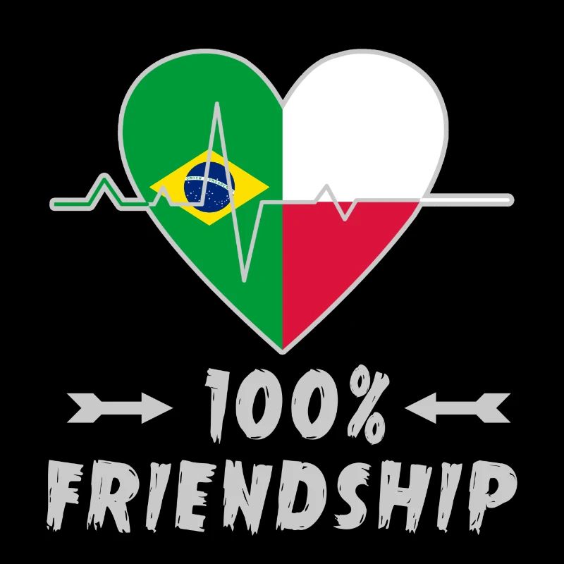 Brasilien und Polen 100% Freundschaft