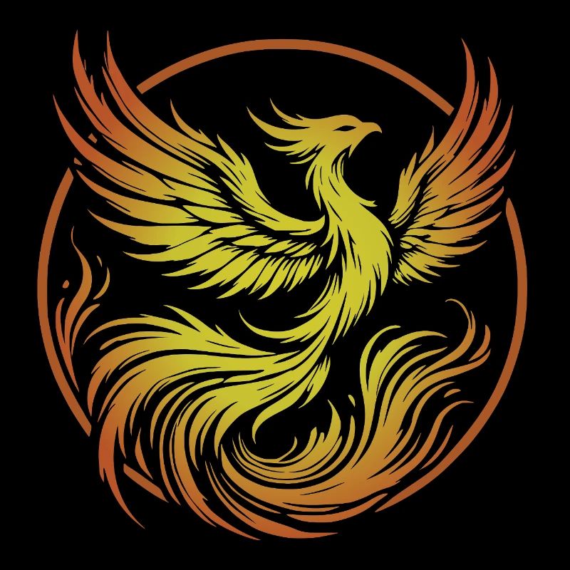 phoenix de feu cercle
