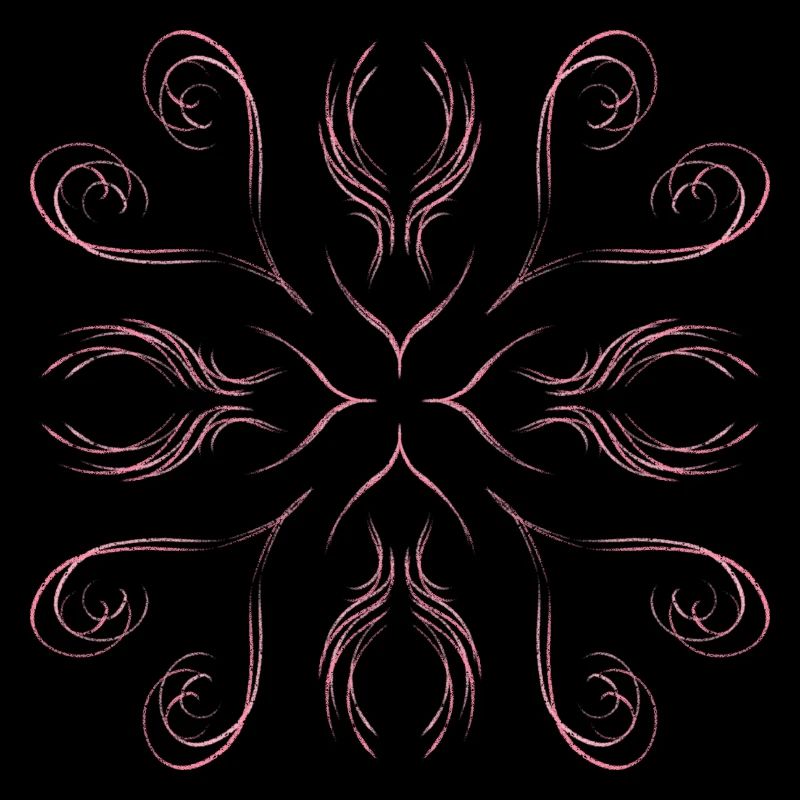 Pink hearts as a pattern