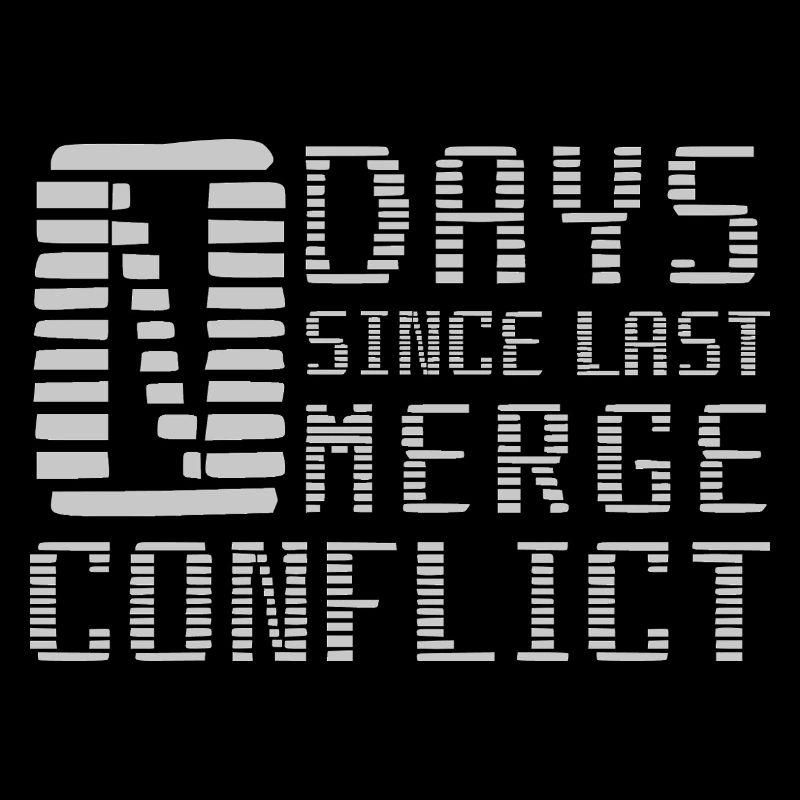 Merge Conflict Software Developer Entwickler geek
