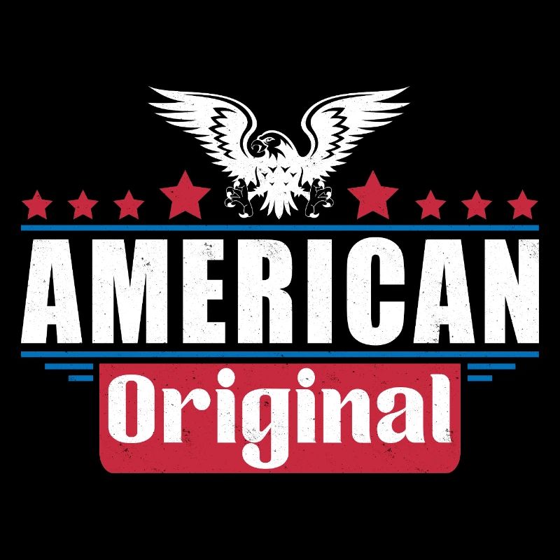 Patriotic Eagle American Flag Design