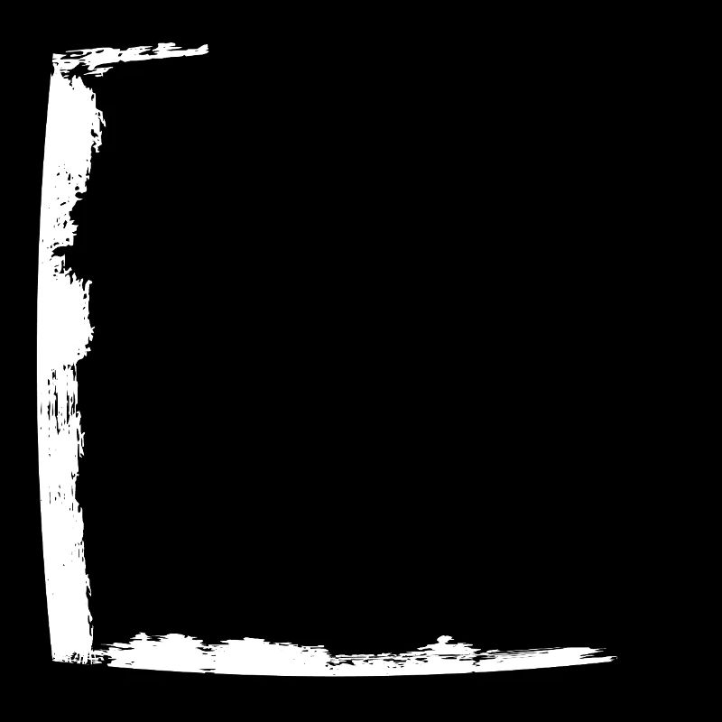 Half frame dirty white