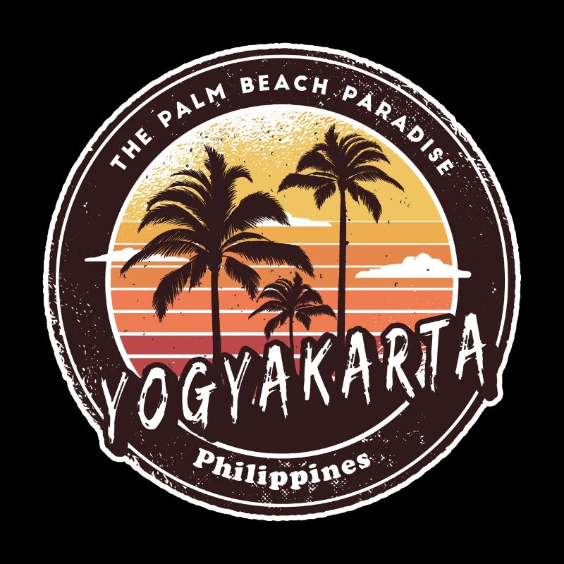 Yogyakarta Philippines Beach Palm Trees Design