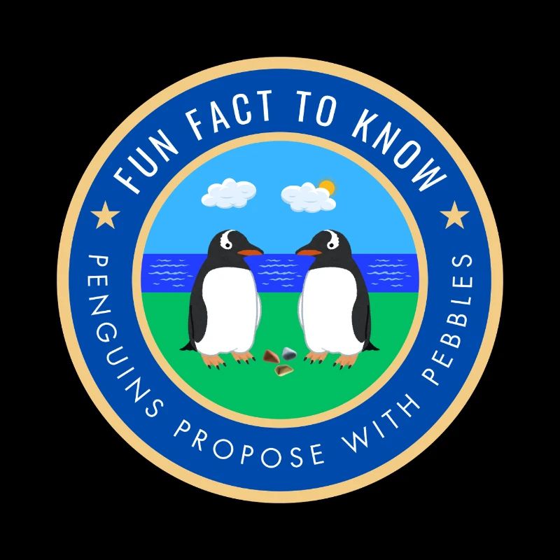 Penguins propose with pebbles