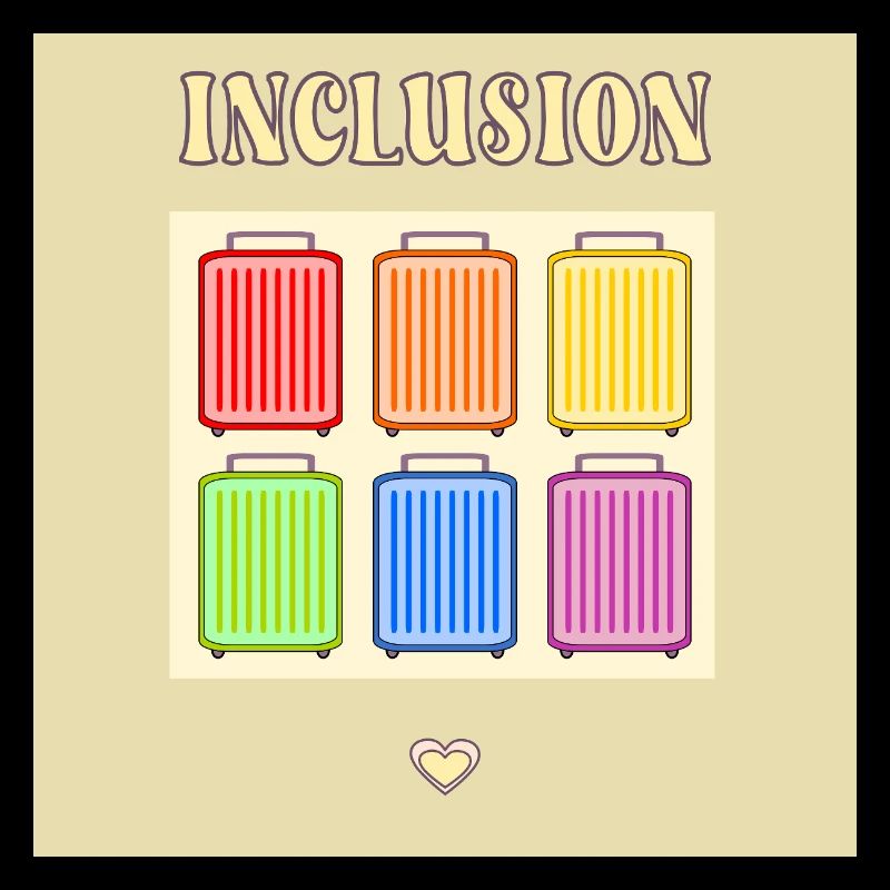 Inclusion Diversit Pride Fiert Suitcase