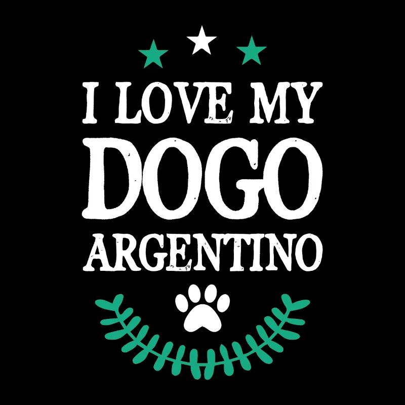 Chien Argentin Love Déclaration Design